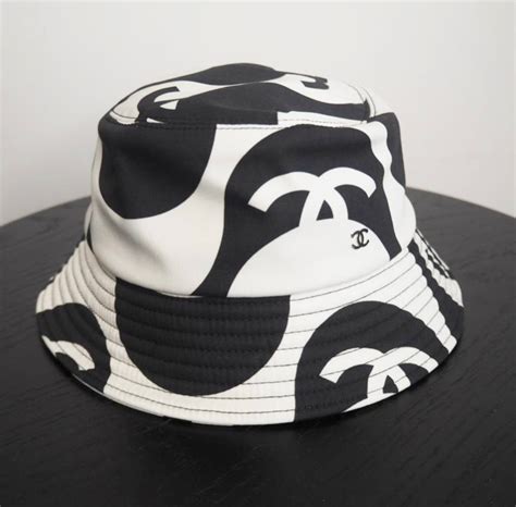 mens chanel bucket hat|vintage chanel hat.